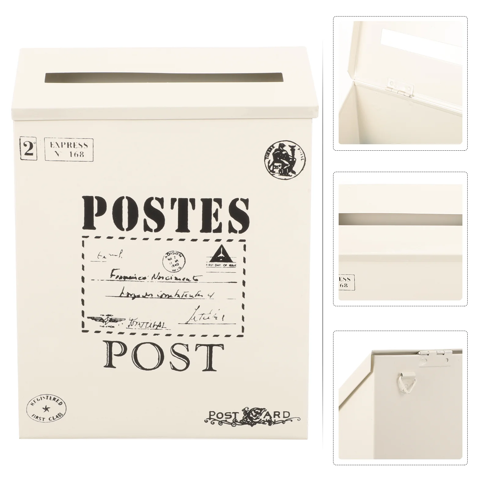 

Iron Vintage Retro Mailbox Wall Mount Post Box Wall Mount Suggestion Box Mail Box For Garden