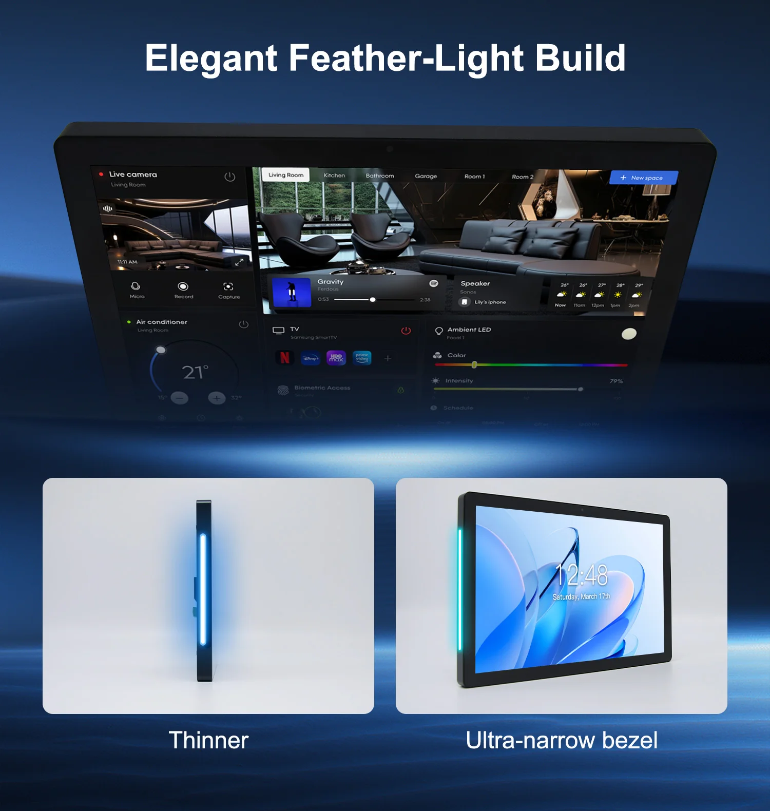 Фото Настенный планшет Android для умного дома, 8/10 дюймов, PX30, 2+32 ГБ, POE, RS485, Home Assistant, ZigBee Gateway №1