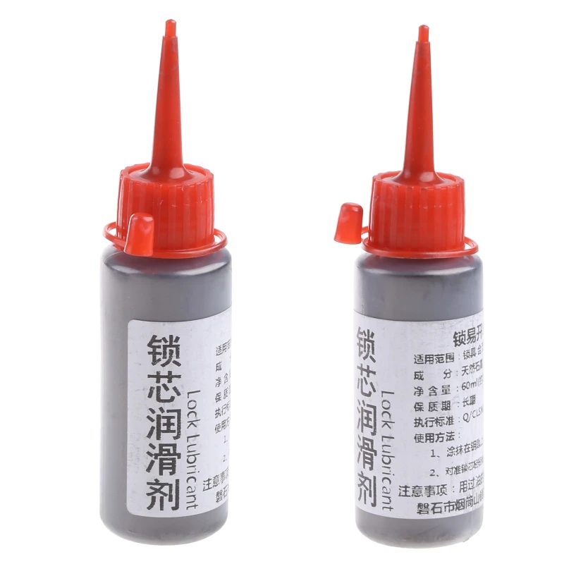 

60ml Non-toxic Lubricant Maintaining Graphite Powder Engine Cover Safety Lock