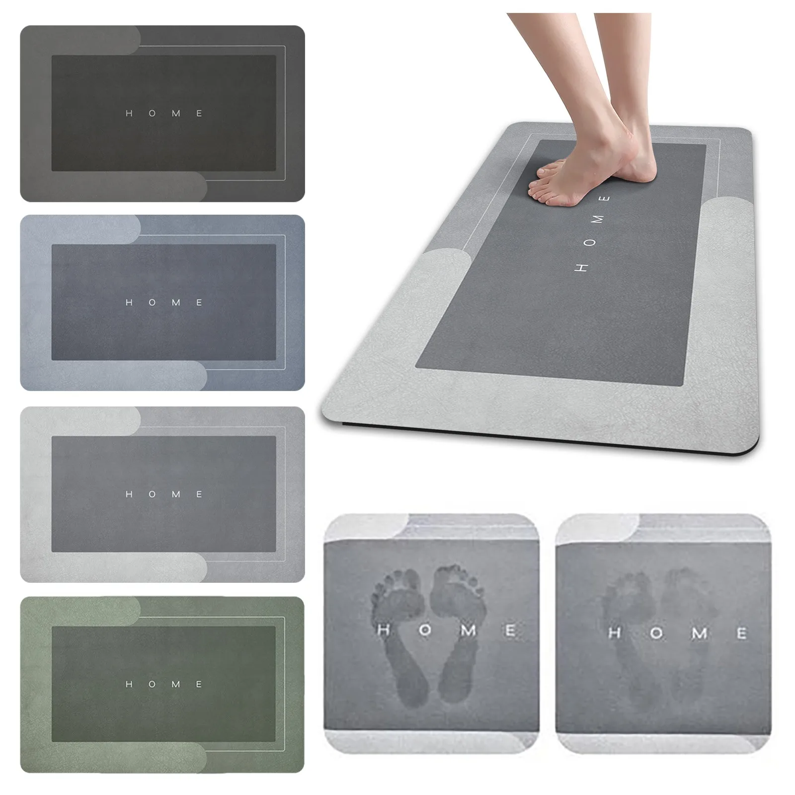 Супервпитывающий коврик для ванной быстросохнущие коврики пола легко чистящие