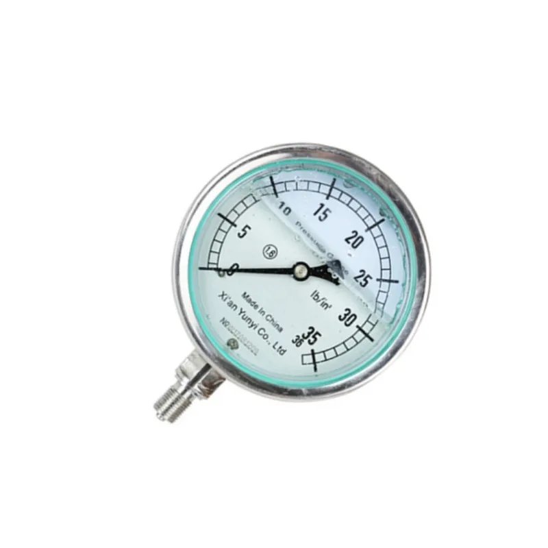 

Shelok Anti-explosion Anti-vibration Mechanical Air Pressure Gauge Gaseous Liquid Media Manometer Vacuum Pressure Gauge