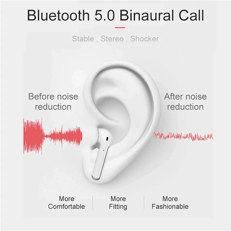 Беспроводная гарнитура i12 Air Pro Bluetooth-наушники спортивные наушники с