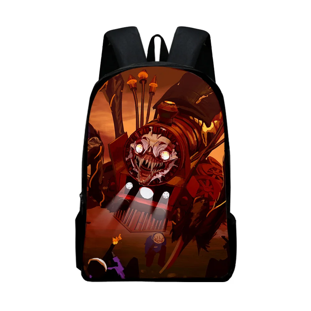 Модные популярные Молодежные школьные ранцы Choo-Choo Charles рюкзаки для ноутбука