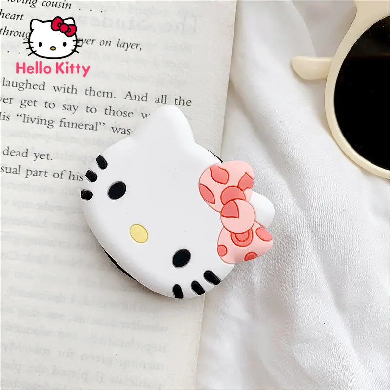 

Hello Kitty Mobile Phone Bracket Cartoon Three-dimensional Ring Buckle Retractable Folding Air Cushion Desktop Support