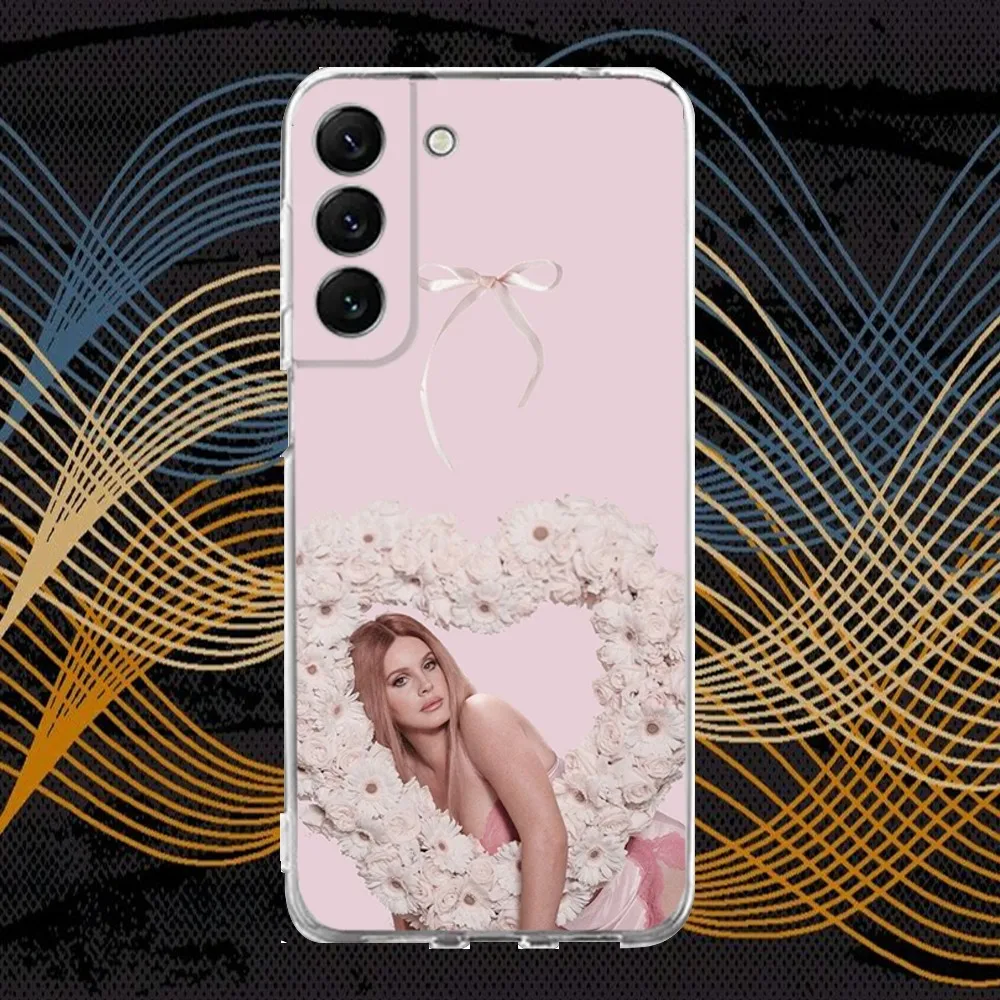 Силиконовый чехол L-Лана Дель Рей для Samsung S30 S23 21 22 20 Ultra S20 FE lite S10 9 прозрачный PIus