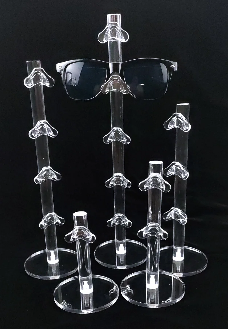 Acryl klar gläser stehen für sonnenbrille schaufenster brillen display halter fall schmuck organizer zubehör regal rack