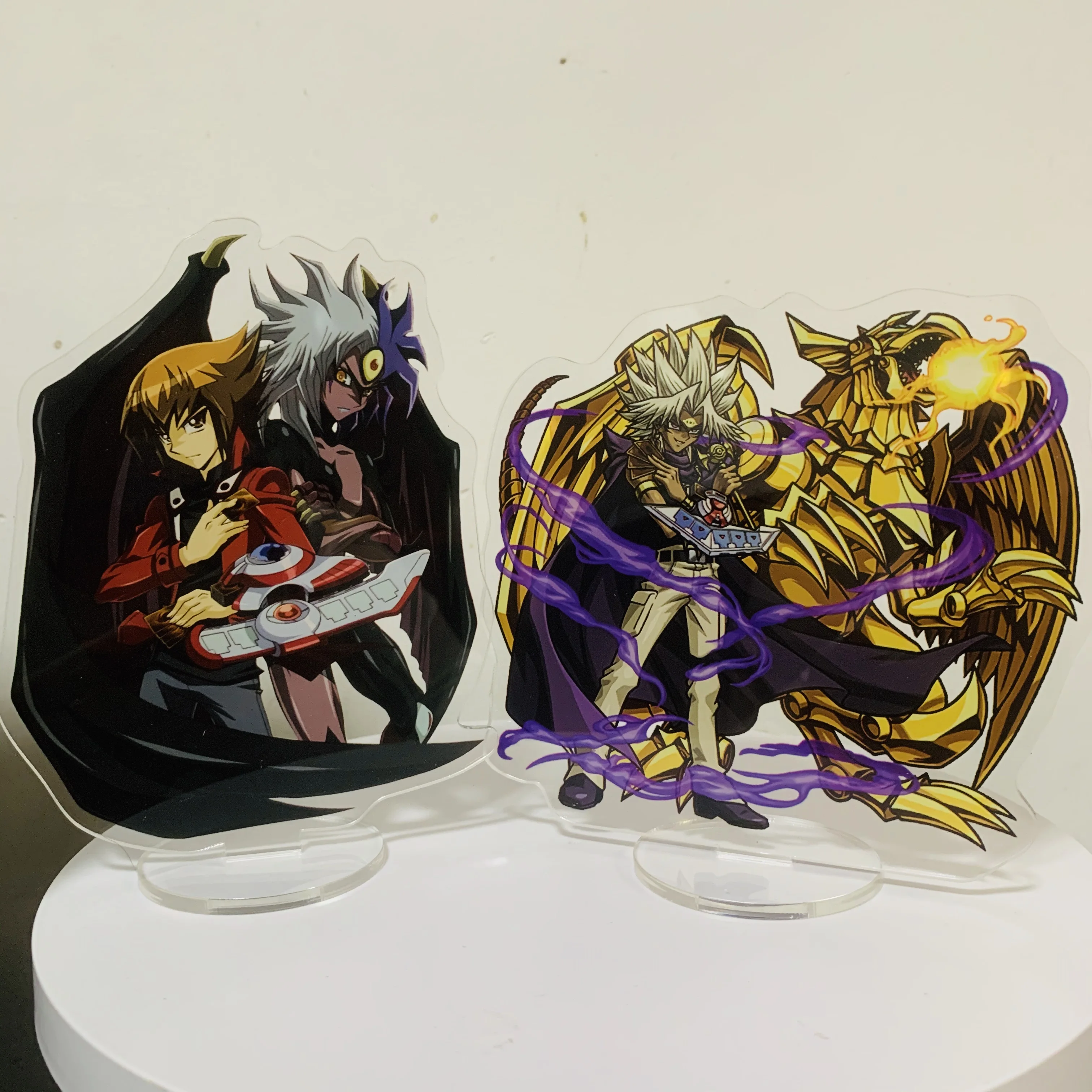 

Duel Monsters Anime Figures ATEM Yugi Muto Seto Kaiba Joey Wheeler Cosplay Acrylic Stand Model Desk Decor Standing Sign Fans Toy