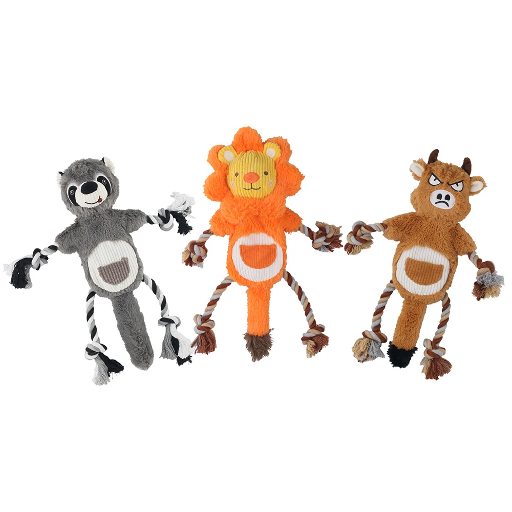 

Плюшевые игрушки для домашних животных, утечка еды, хлопковая веревка, устойчивые к укусам Игрушки для маленьких и больших собак, Интерактивная жевательная игрушка, товары для домашних животных