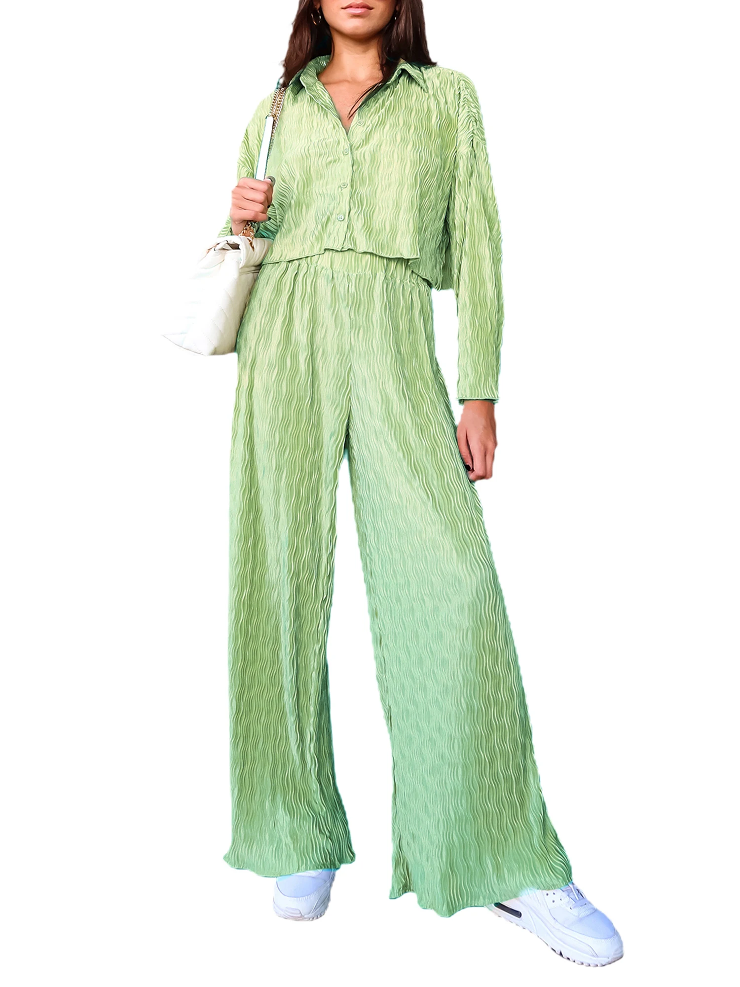 Luxurious Silk Satin Pajama Set with Feather Trim for Women - Elegant Button Down Sleepwear and Loungewear for Brides and Beyond