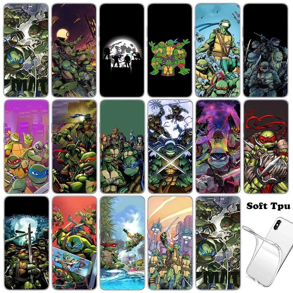 Чехол для телефона N-Ninjas Мультяшные Т-Черепашки Motorola Moto G04 G71 G73 G32 G34 G52 G8 G7 G9 G24 Power One