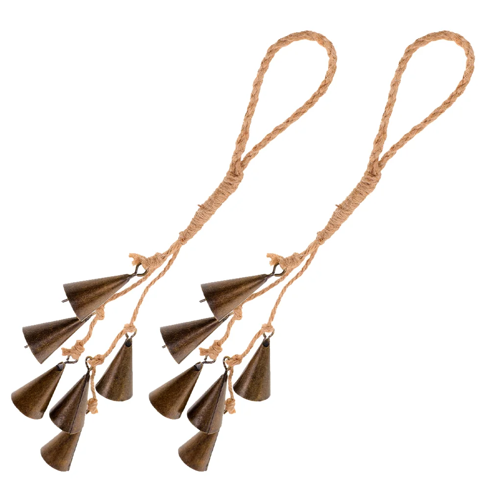 

2Pcs Decorative Witch Bell Craft Door Hanging Bell Pendant Blessing Witch Bell Balcony Witch Bell Decoration