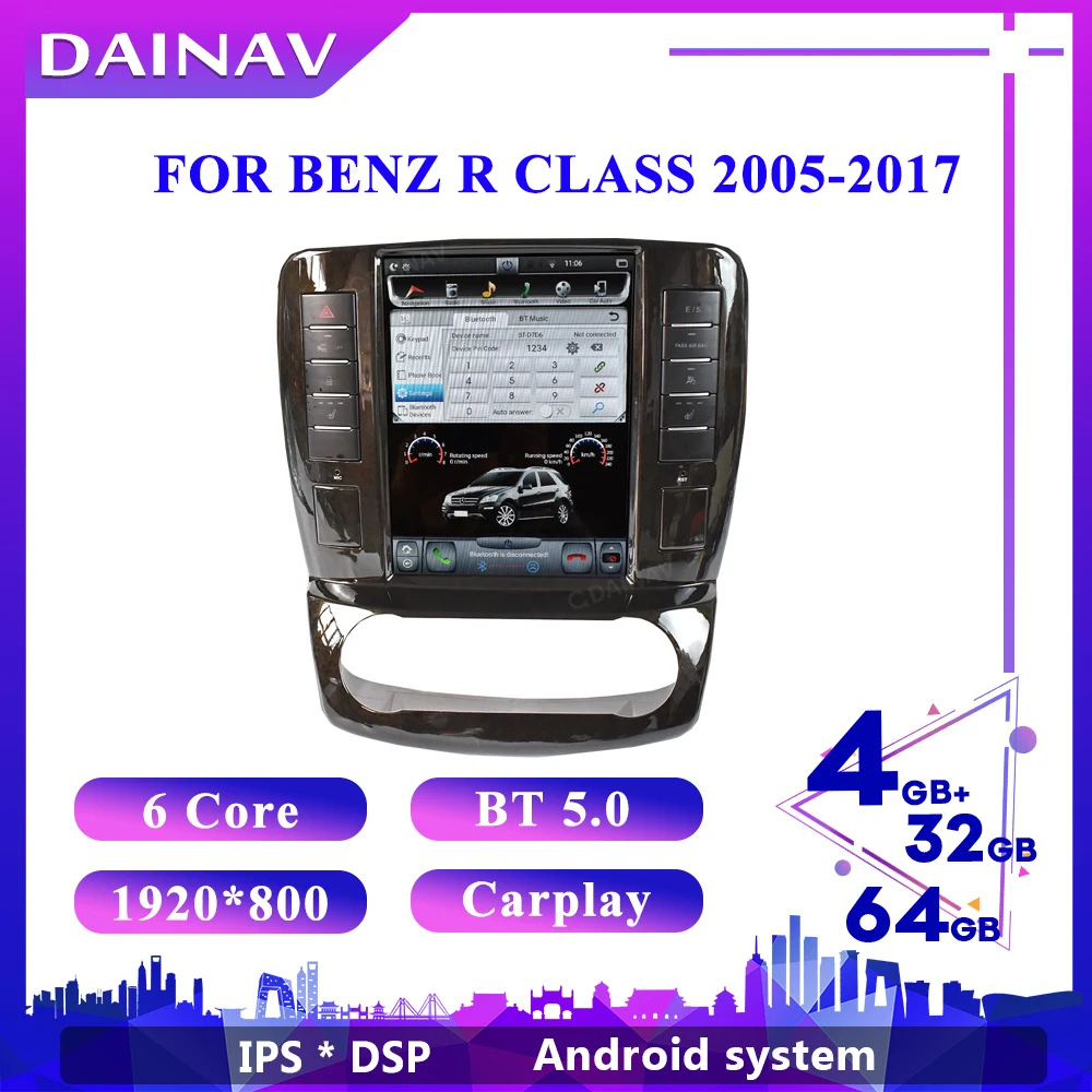 

For Benz R Class 2005-2017 Android car radio car multimedia player GPS navigator support Original car system Head unit