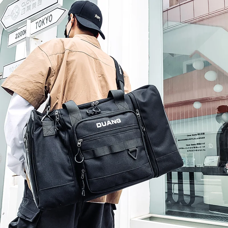 

Large Capacity Oxford Cloth Men's Sports Luggage Bag Multifunctional Waterproof Fashion Hand Travel Bag Unisex