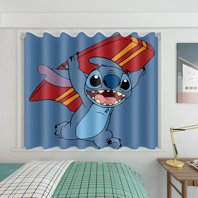 

Декоративные шторы Disney Stitch и цветочные 3d-блэкаут