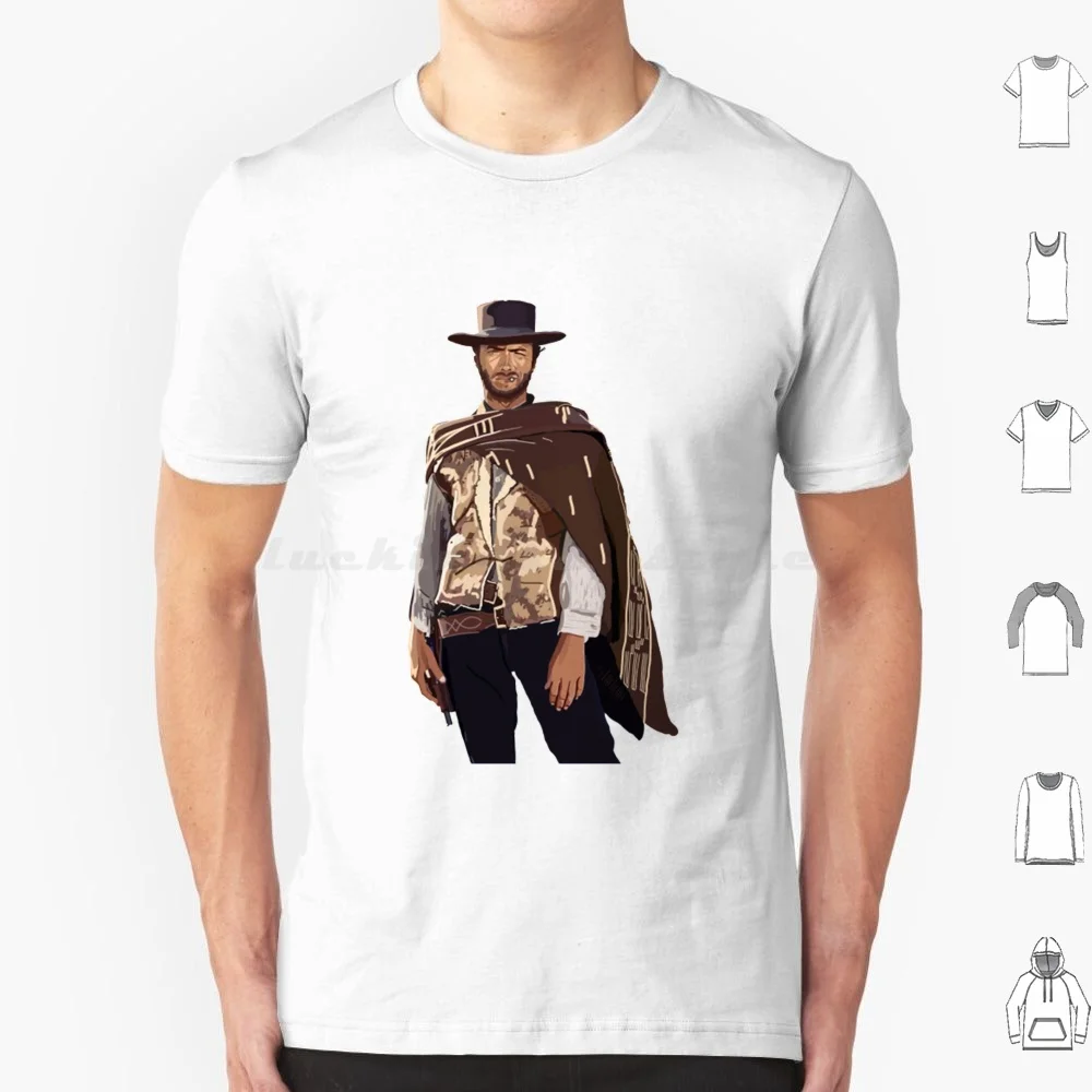 Хлопковая футболка Clint Eastwood для мужчин и женщин с принтом сделай сам