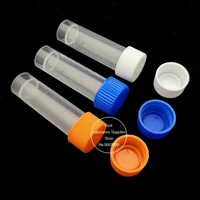 200pcspack 5ml pp cryo vial freezing tube cold storage bottle cryovial plastic test tubes school supplies