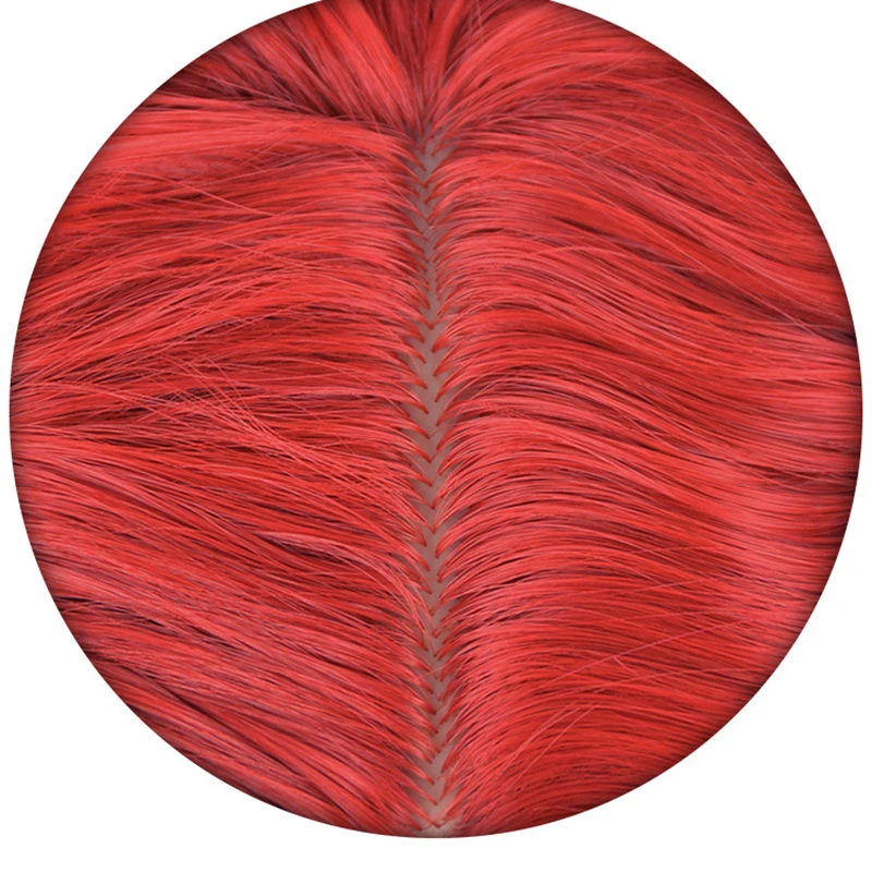 Нащадки 4: Восстановление красного парика для косплея плетеные волосы длина 70 см