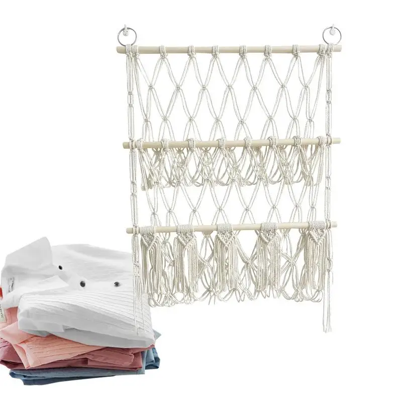 Двухслойная детская игрушка-макраме для хранения украшение в стиле бохо комната