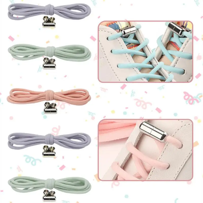 

Эластичные шнурки для обуви без завязывания, 21 стиль