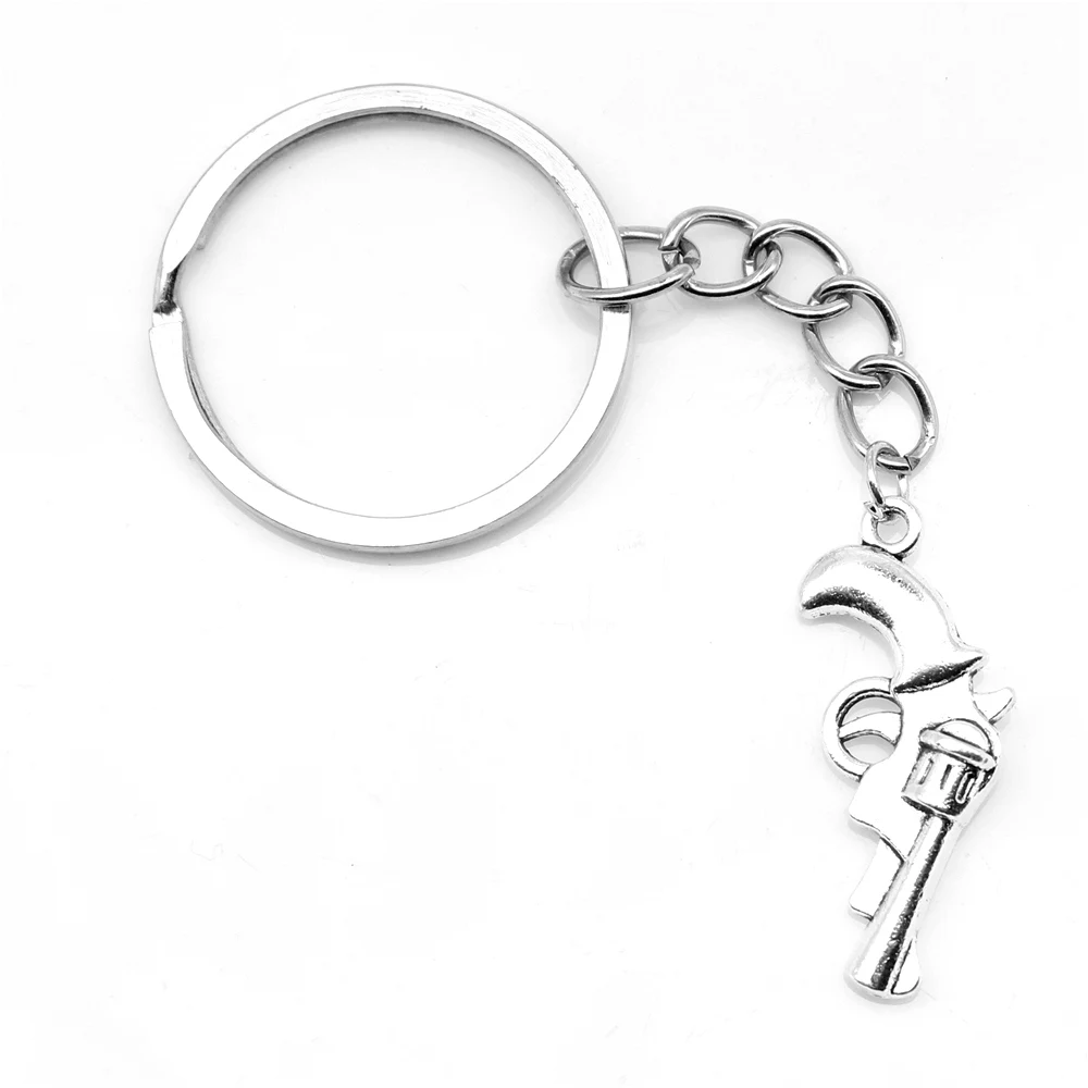 

1pcs Antique Silver Color 15x27mm Gun Keychain Handmade Jewerly Diy