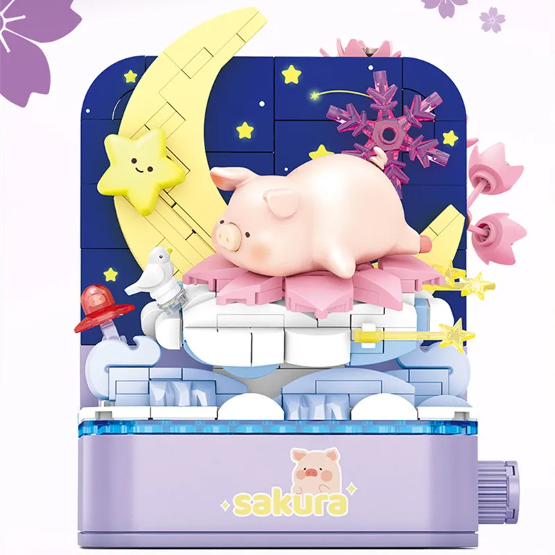 438 шт. Детский конструктор Сакура