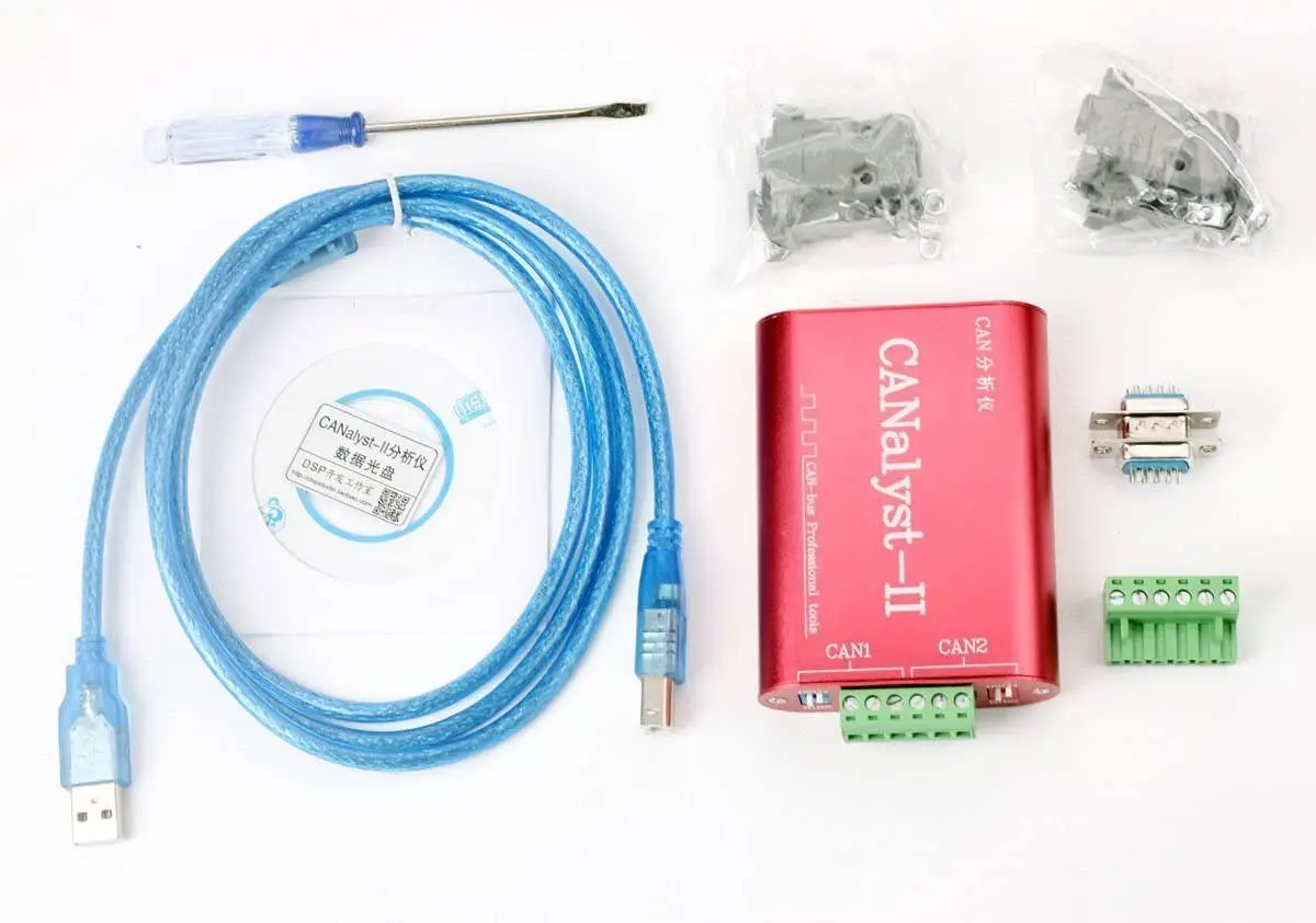 CANalyst-II USB для CAN-анализатора CAN-Bus адаптер преобразователя с поддержкой ZLGCANpro |