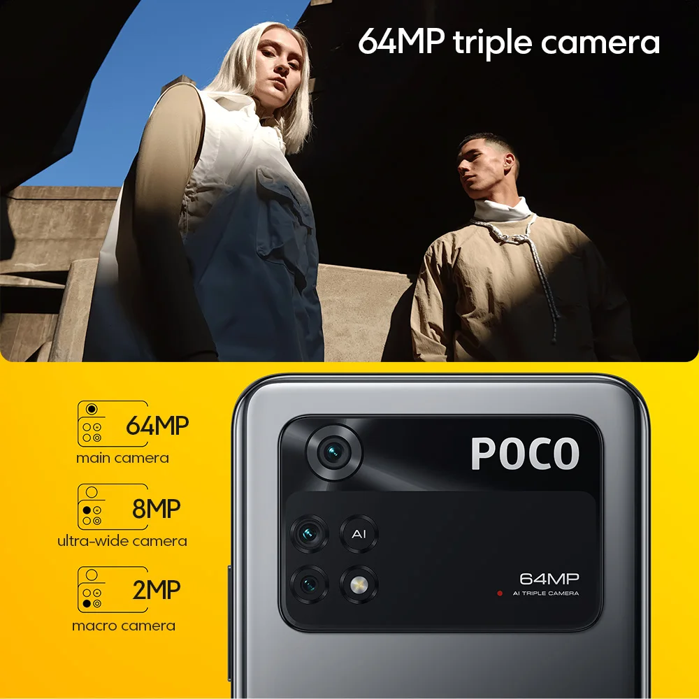 global version poco m4 pro 6gb ram 128gb rom8gb ram 256gb rom nfc mobile phone helio g96 64mp triple camera 33w fast charging free global shipping