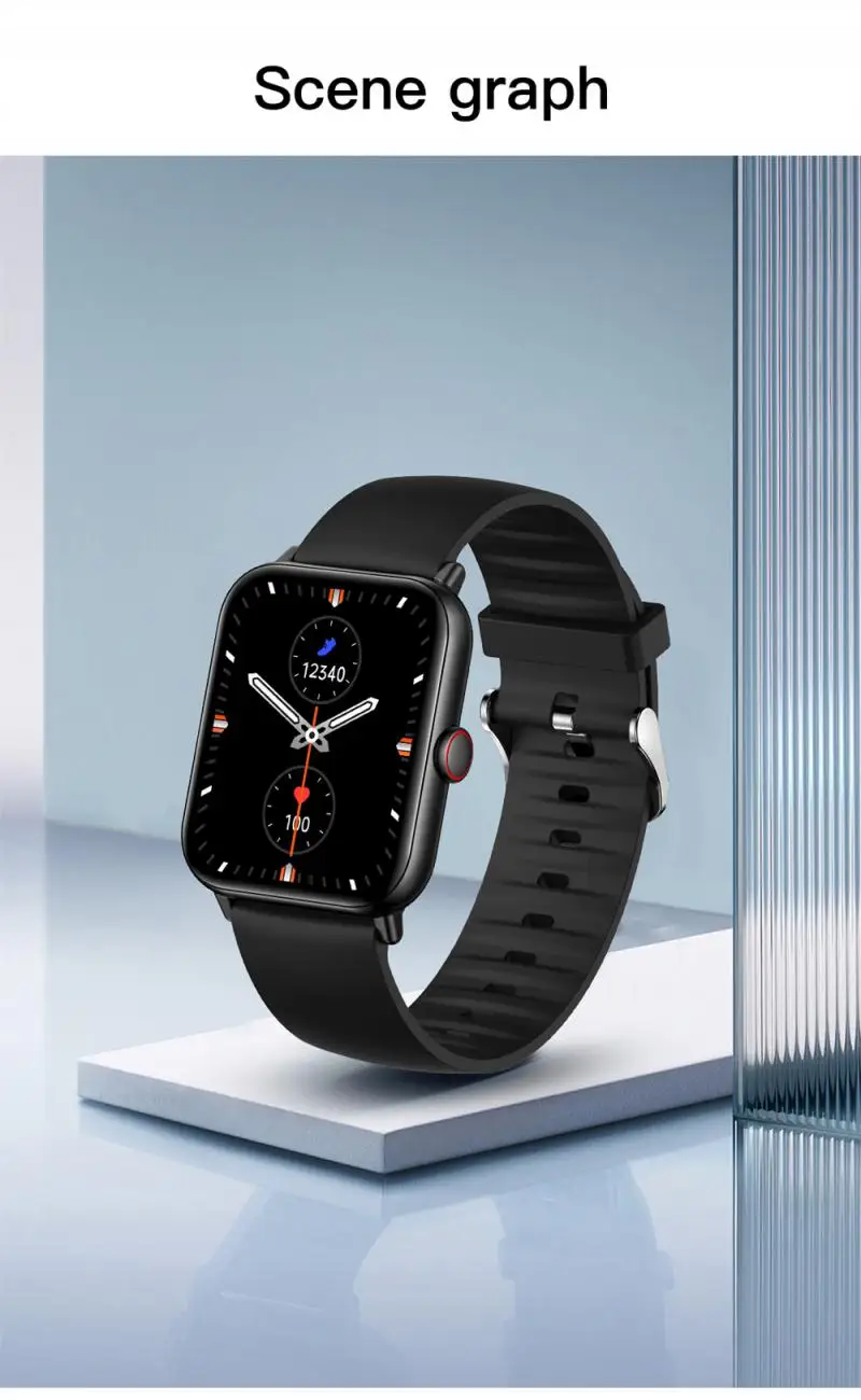 

Smartwatch Heart Rate Blood Pressure Waterproof Smart Bracelet Bluetooth Call 2023 Sport Fitness Watch For Android Ios