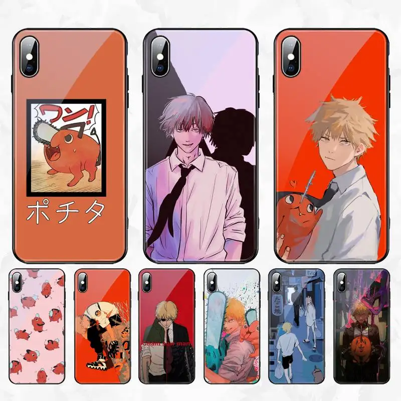 

Chainsaw Man I Wanna Feel Some Tits Phone Case For Iphone 11 12 13 14 Pro Max 7 8 Plus X Xr Xs Max Mini Tempered Glass Cove