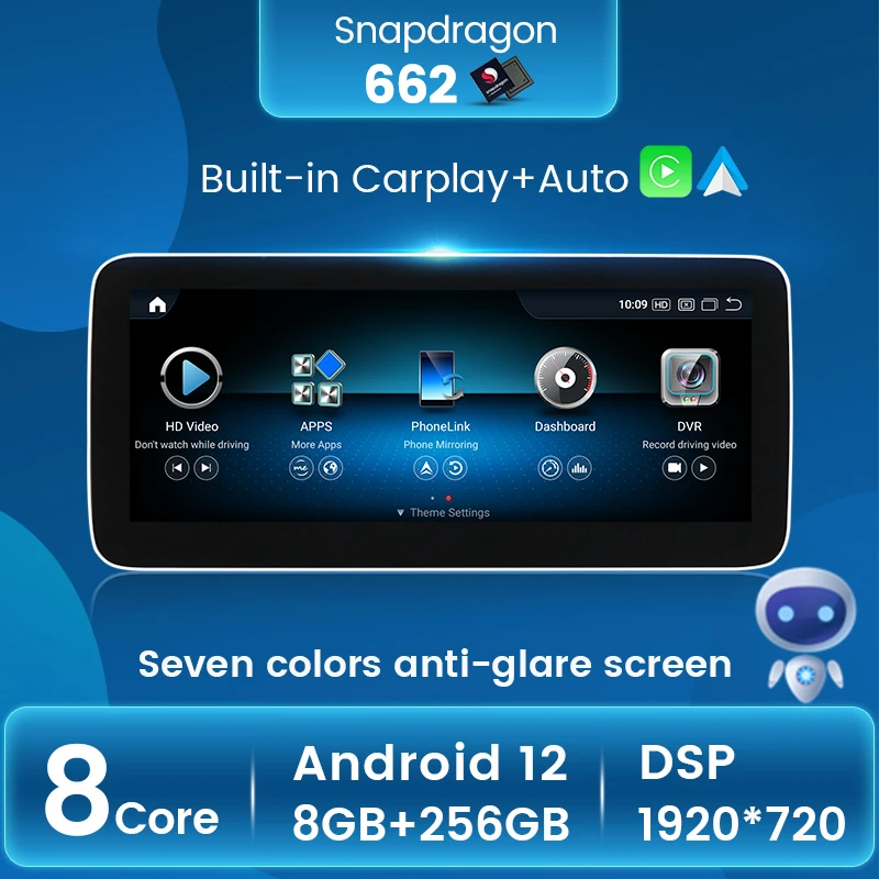 

Новинка Snapdragon662 Android 12 все в одном автомобильное радио для Benz G класса W461 W463 GPS навигация Carplay + Автоматическое Голосовое управление BT WIFI