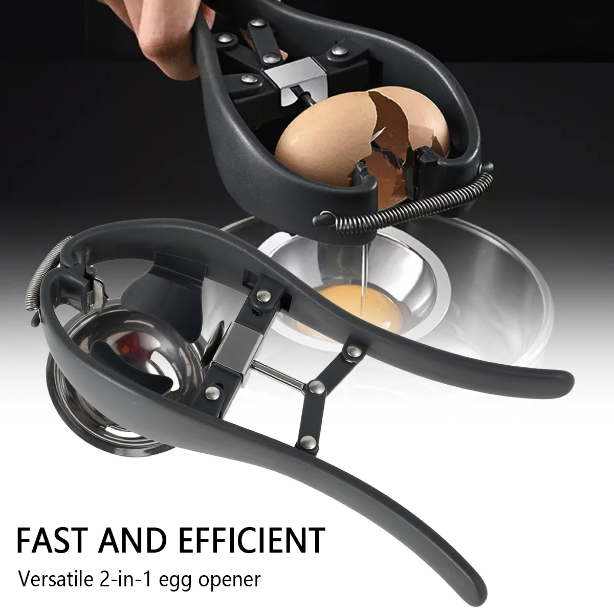 

Egg Opener Stainless Steel Manual Egg Tools Scissors Eggshell Cracker Topper Eggs Opener Separator Kitchen Tools Accessories