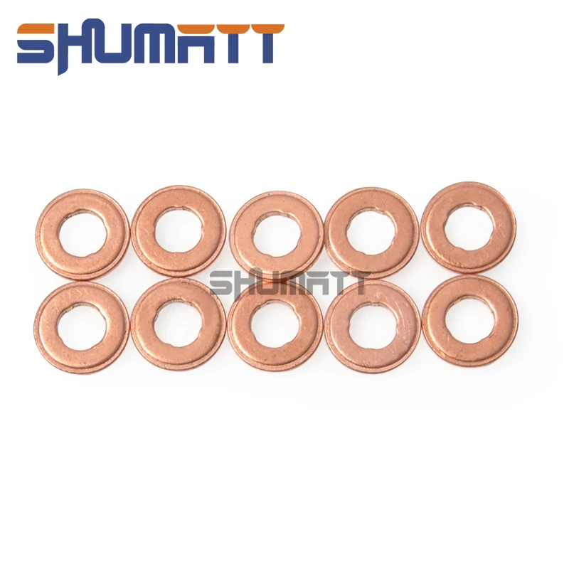 

100PCS China Made New F00RJ01086 Diesel Fuel Injector Cooper Washer Shim For Fuel Injector