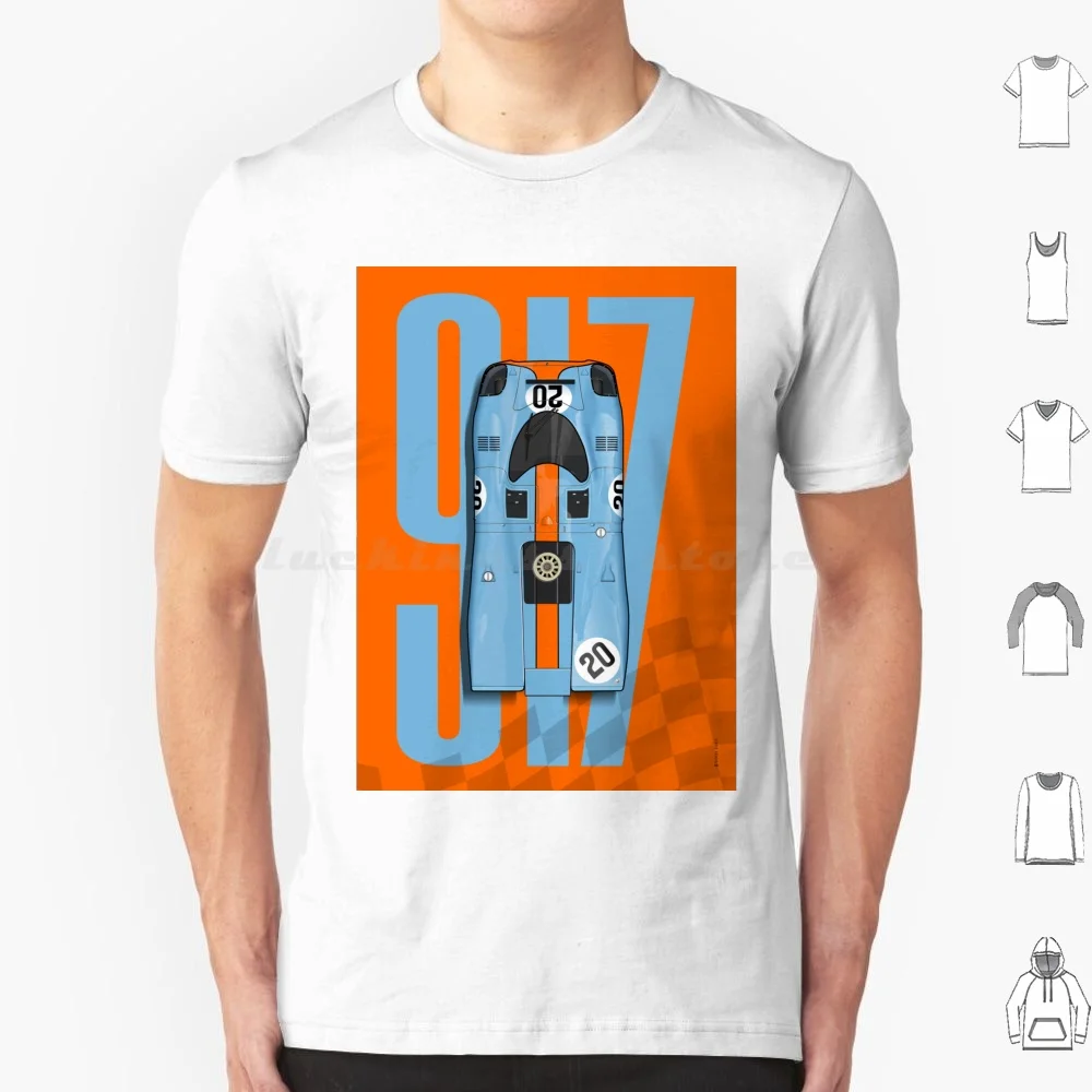 917 No.20 Top Tribute T Shirt 6xl Cotton Cool Tee Le Mans 1970 Le Mans 1971 917 Sharknose Tipo 156 Daytona Coupe Silberpfeil