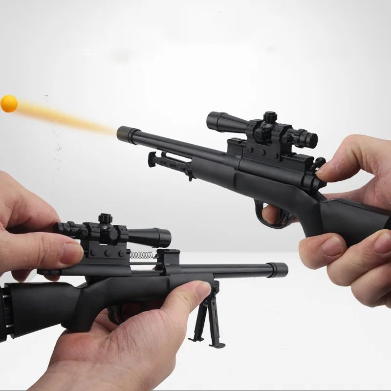 

Mini Alloy M24 M16 Gun Toy Model Soft Bullets Sniper Assault Rifle Toy Gun for Children Boys Birthday Gifts