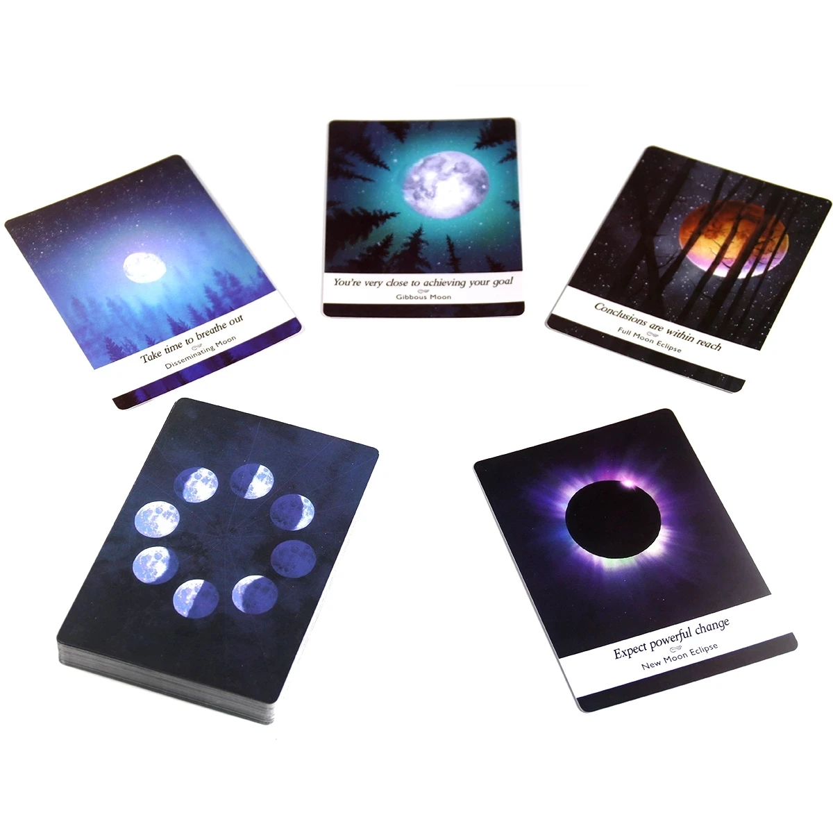 

Moonology Oracle By Yasmin Boland Cards Deck A 44-Card Deck With PDF Gudiebook By Yasmin Boland Moon's Power To Gain Clarity
