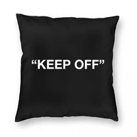 keep off pillowcase polyester velvet creative zip decor throw pillow case home cushion cover