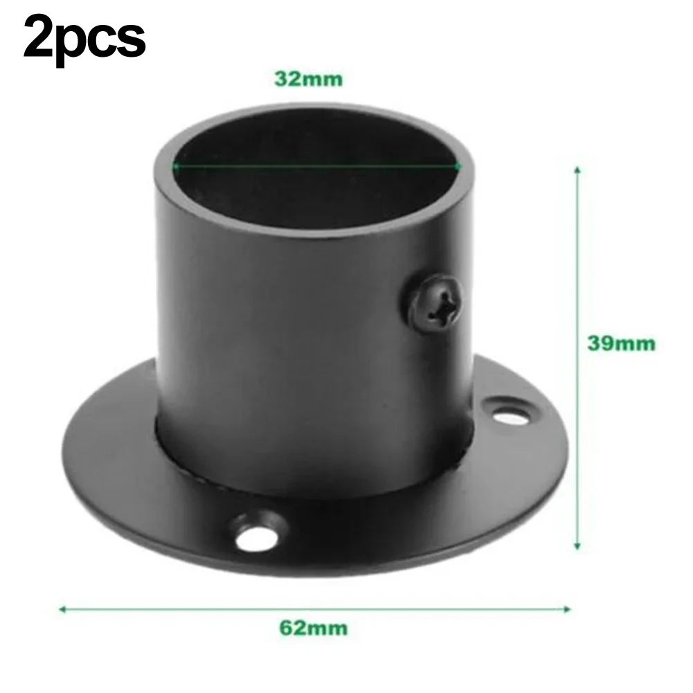 ze stali nierdzewnej wsporniki szafy 19-32mm czarny wspornik szyna kołnierzowa pręt stalowy dekoracyjny szafa praktyczna