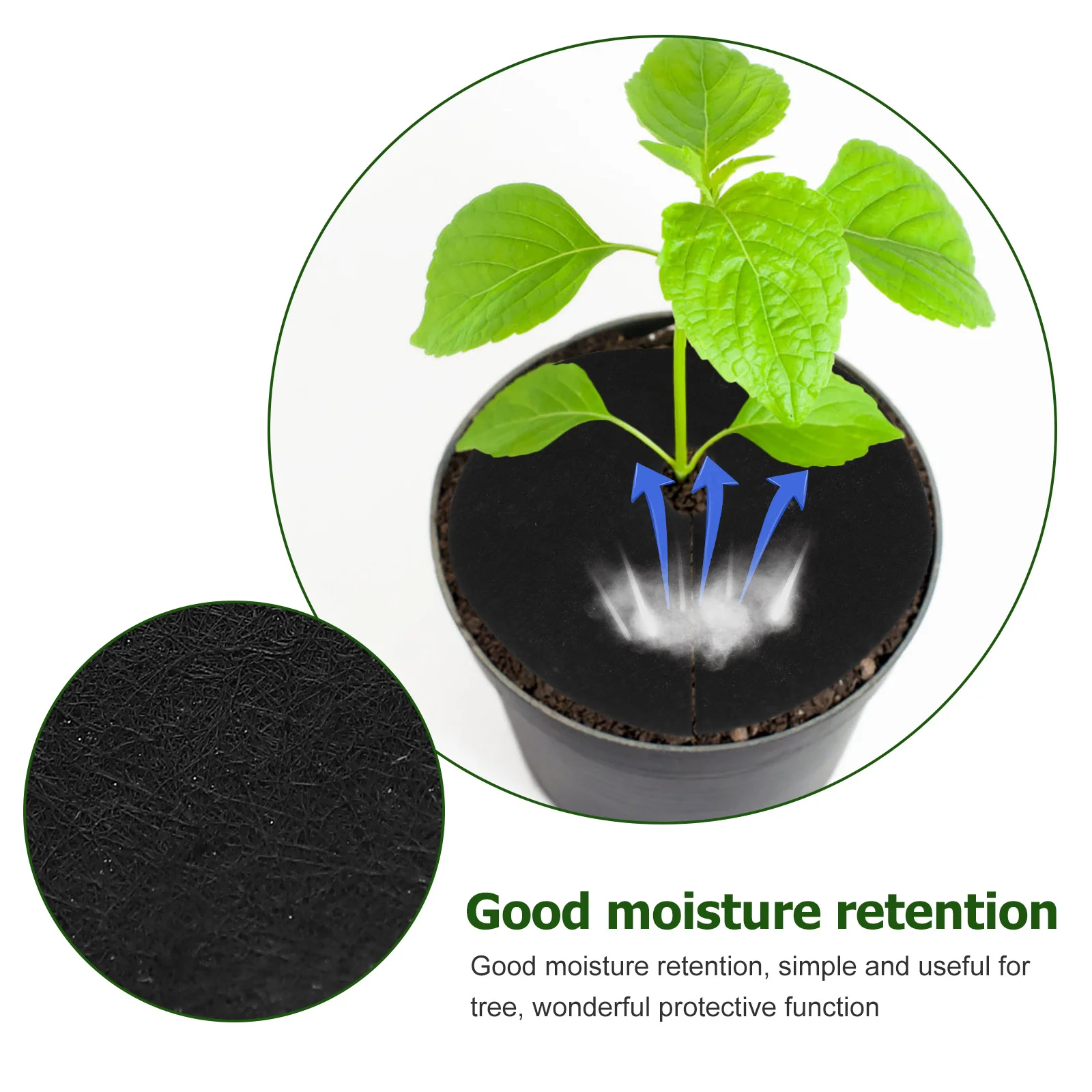20pcs Gardening Weed Control Cloth Ring Non-woven Tree Protector |