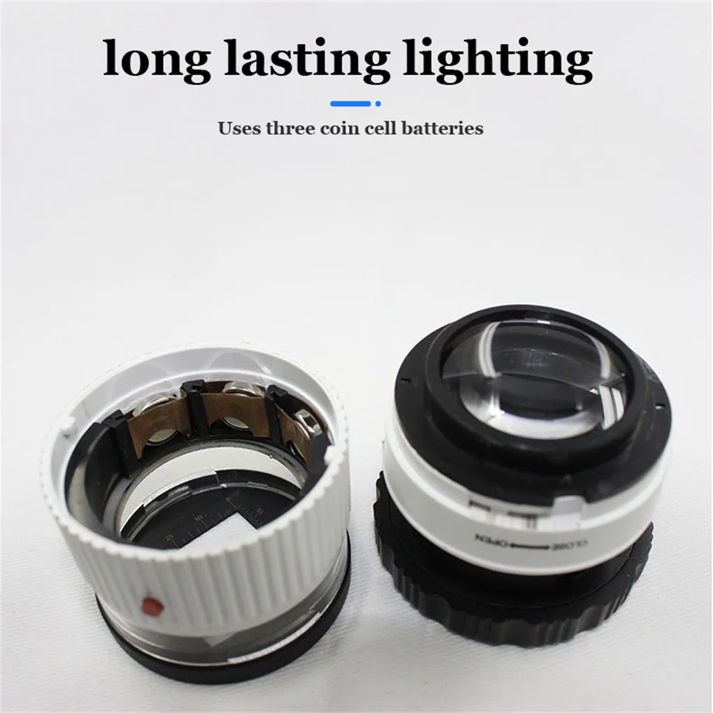 

30X Лупа со светодиодной подсветкой ручная Лупа с увеличительным стеклом