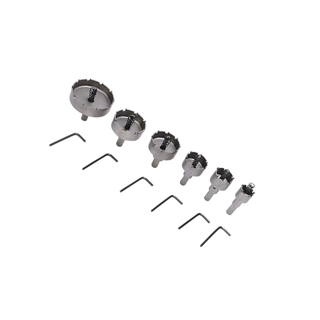 

12Pcs Set TCT Core Drill Bit Adjustable Lightweight Wear-resistant Metalworking Tools Hole Saw Hexagon Screwdriver