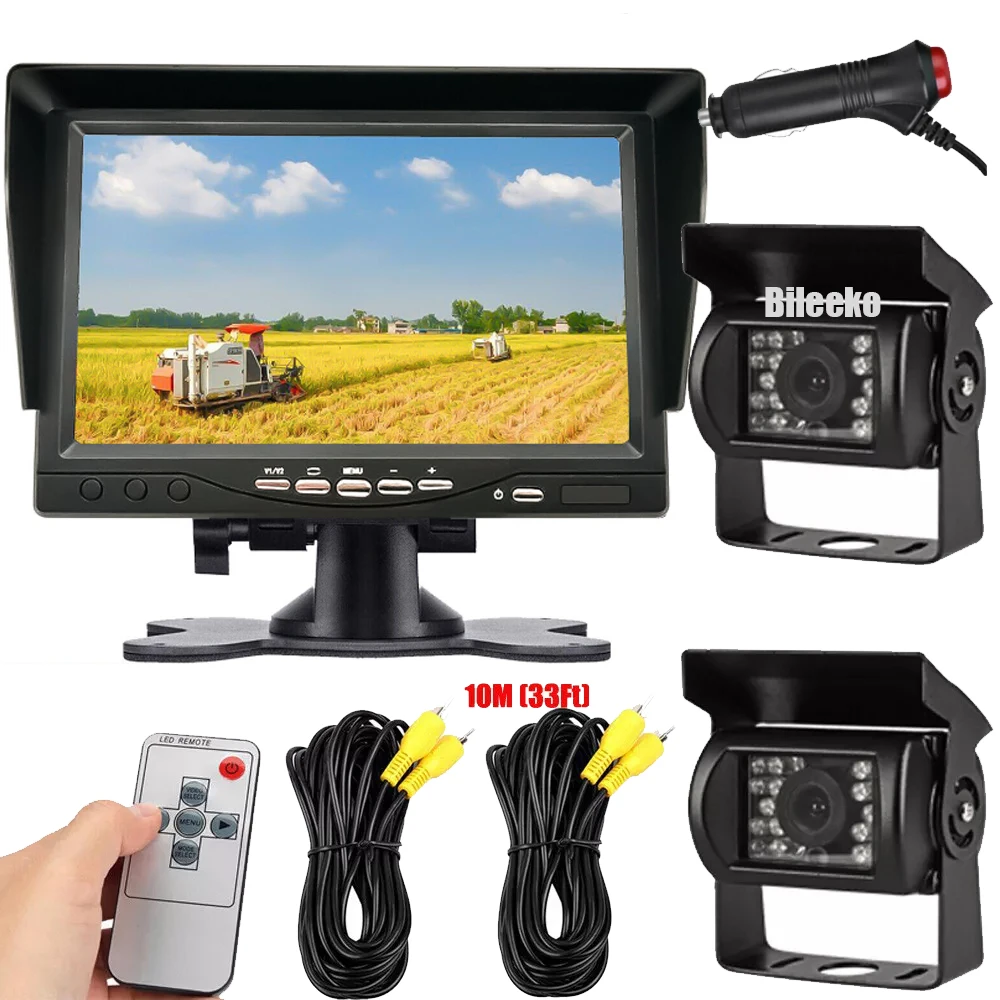 7-дюймовый Автомобильный Монитор Заднего Вида С Красочной Камерой Записи Ccd