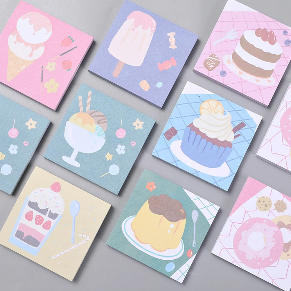 

Notes Pads Memo Erasable Reusable Notepad Self Adhesive Stick Silicone Notepads Sticky Yummy Gift Pad Note Office