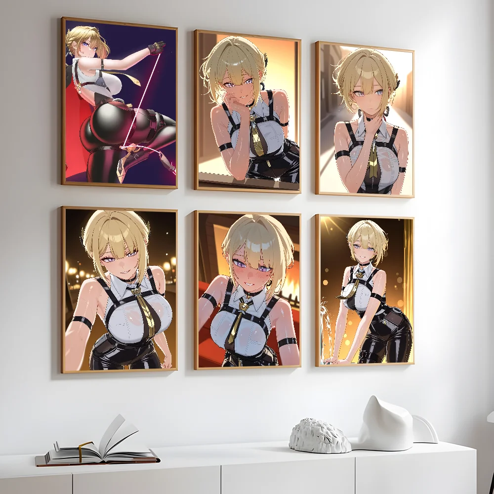 Evelyn Chevalier Zenless сексуальная девушка плакат липкая стена художественная печать