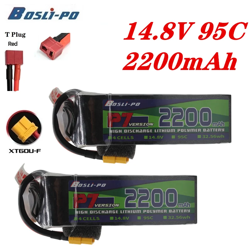 

Original 95C 4S 14.8V 2200mAh Rechargeable Battery With XT60/T For RC Helicopter Quadcopter FPV Racing Drone Parts LiPo Battery