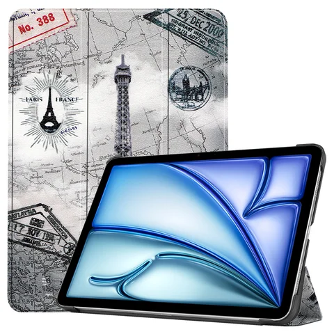 Чехол для Apple iPad Air 11 2024, 11 дюймов, магнитная Складная задняя крышка из искусственной кожи для iPad Air 2024, 11 дюймов, детский чехол для планшета M2