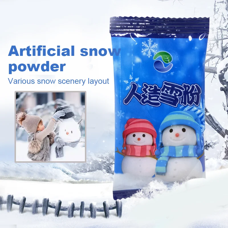 

Искусственный снег 20/100 г, поддельные Волшебные мгновенные снежинки, праздничные украшения для рождества, свадьбы, искусственные снежинки, порошок