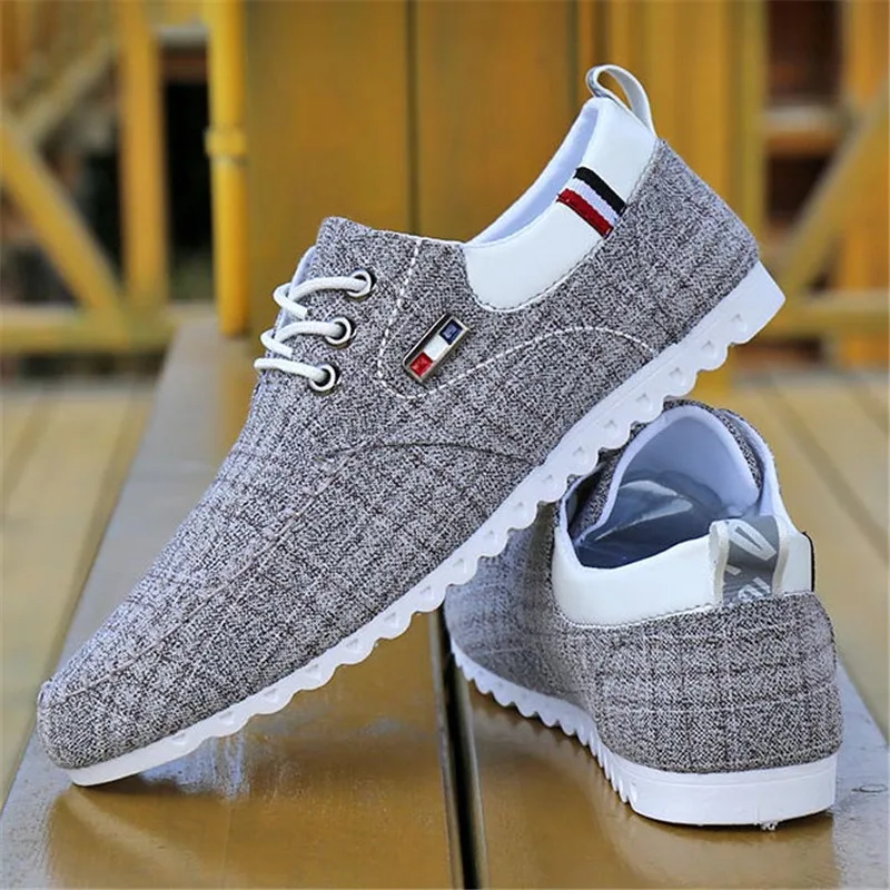 

Fashion Shoes Walking Men Shoes Men Casual Shoes 2023 Spring Hot Sale Sweat-Absorbant Breathable Casual Canvas Men Driving Shoes