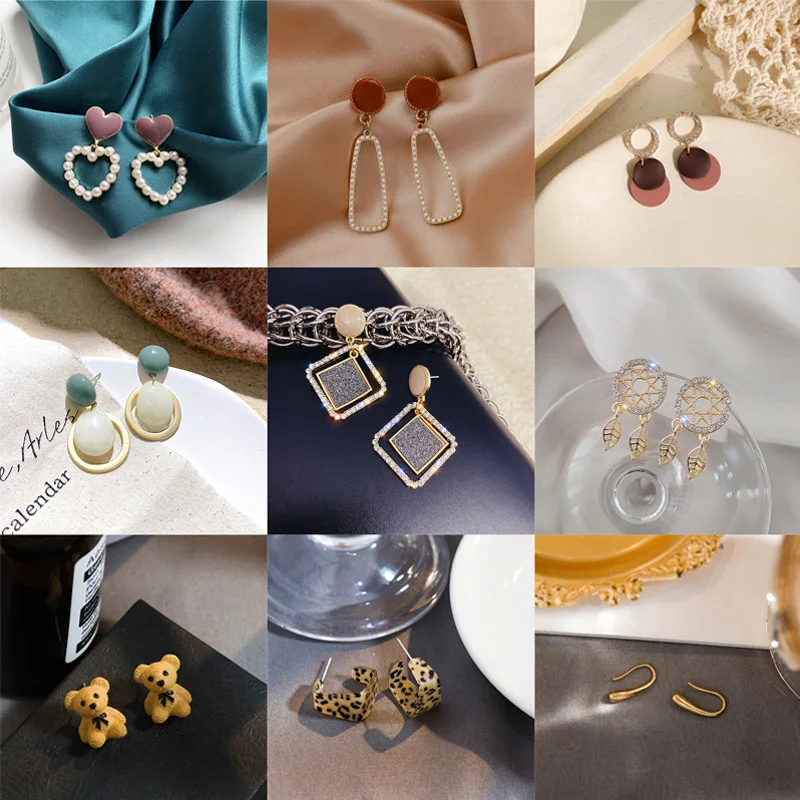 

925 Silver Needle Temperament High-end Earrings Female Retro Niche Design Pearl Earrings Female Camellia Earrings Korean Version