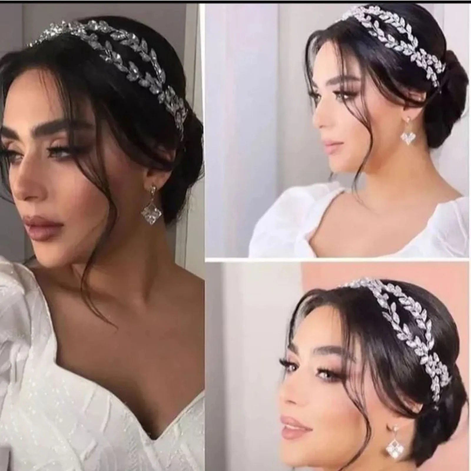 

Свадебный головной убор DZ006 ручной работы, хрустальные короны невесты для дня рождения, вечеринки, Тиары стразы, украшения для волос для жен...