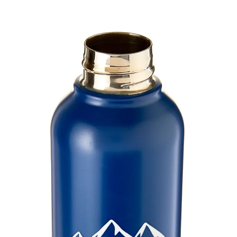 

Father's Celebrate Father's Day with this Great Dad–Best 18 oz Blue Metal Water Bottle, Perfect for Making Adventures Unforget
